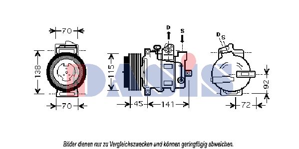 AKS DASIS Kompressori, ilmastointilaite 851856N